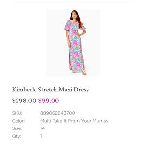 Lilly Pulitzer Kimberly Stretch Maxi Dress